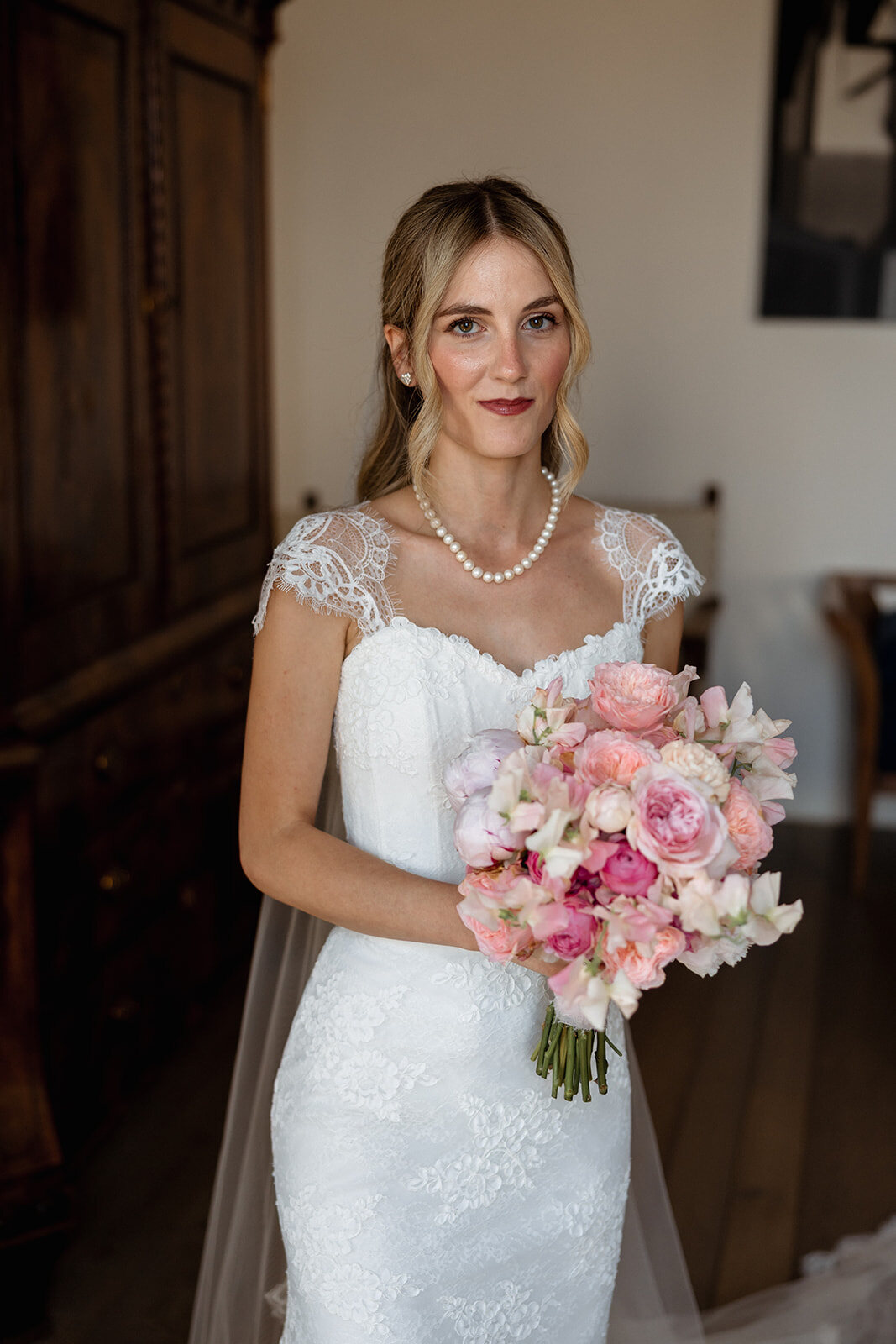 Valentina con il suo bouquet