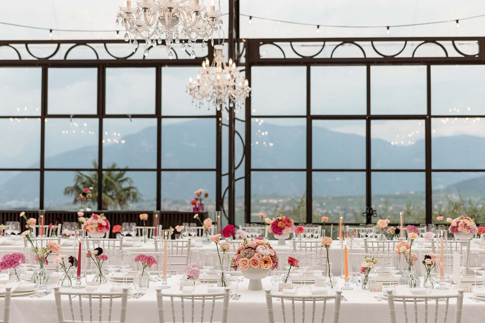 La tavola elegante nell’Orangerie